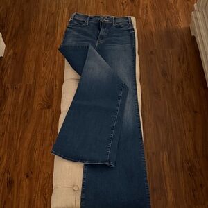 MOTHER High Rise Dark Blue Jeans